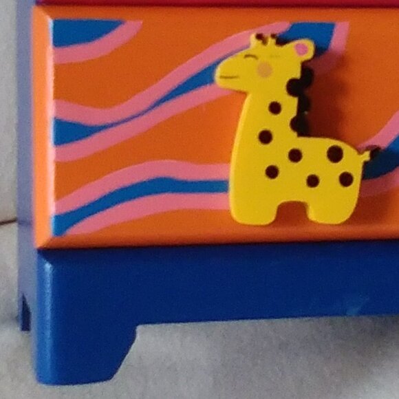 Hand Painted Wood Jewelry Box For Child - Picture 3 of 11